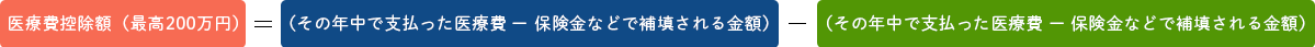 医療費控除式
